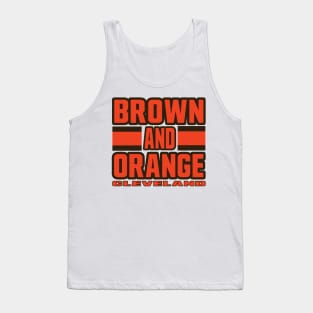 Cleveland LYFE Brown and Orange True Football Colors Tank Top